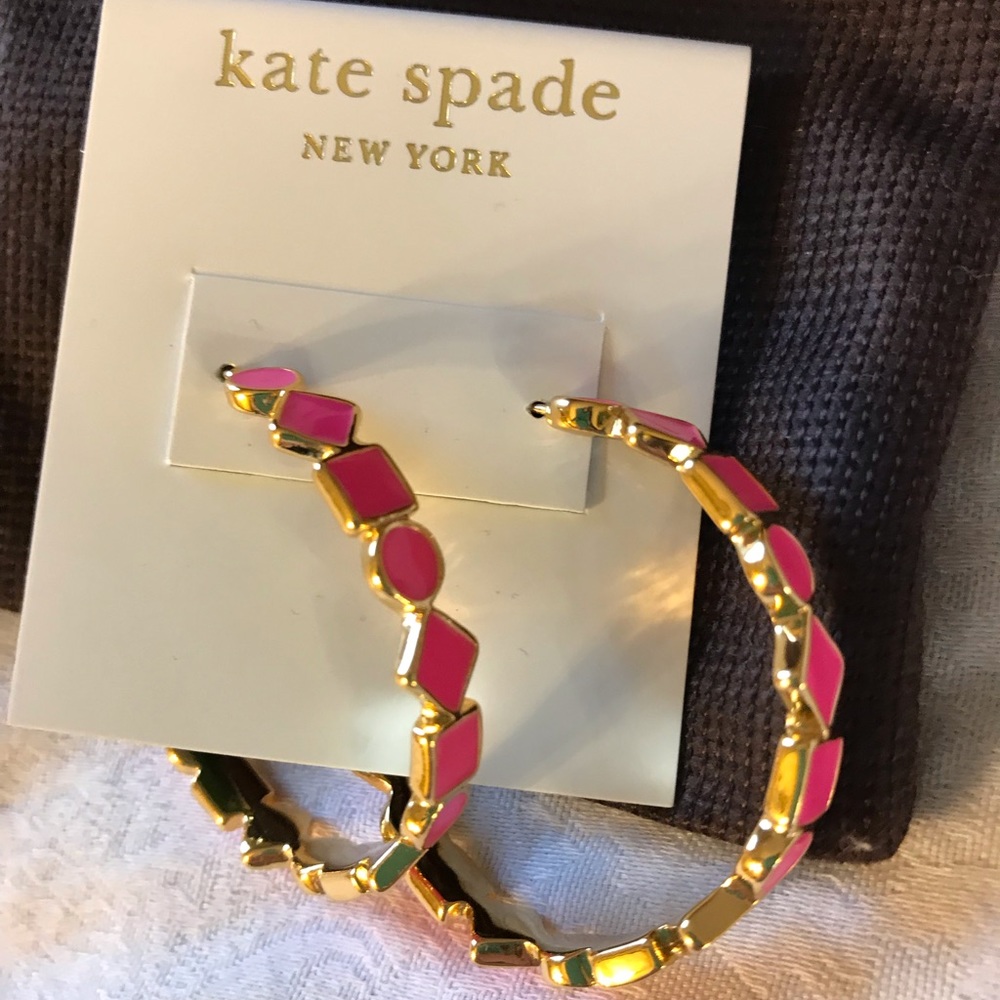 Kate Spade 14k Gold hoop earrings